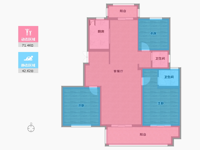 江苏省-泰州市-银丰佳园-104.00-户型库-动静分区