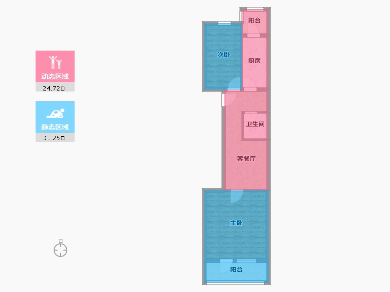 北京-北京市-恒富中街4号院-49.00-户型库-动静分区