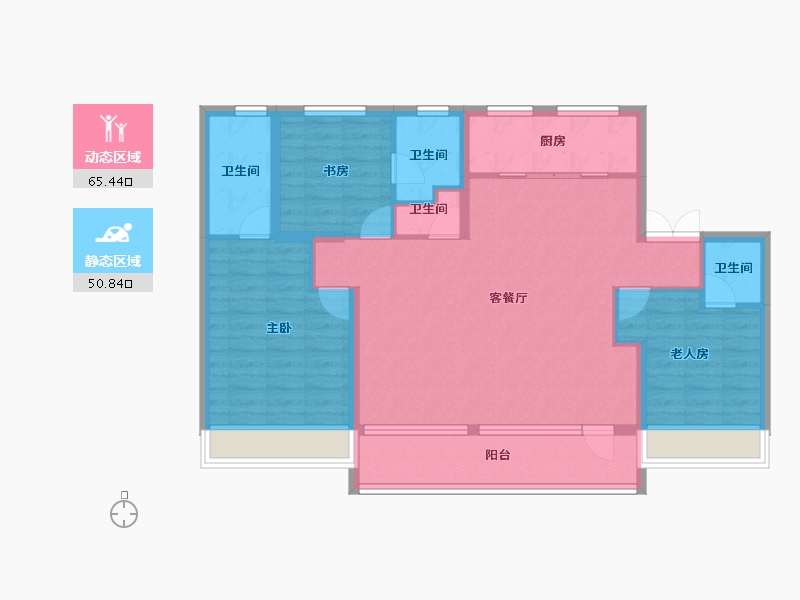 河北省-廊坊市-御东君汇-104.43-户型库-动静分区