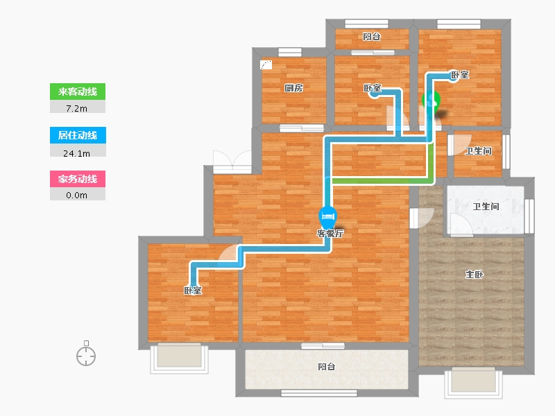 浙江省-绍兴市-君兰锦绣-112.00-户型库-动静线