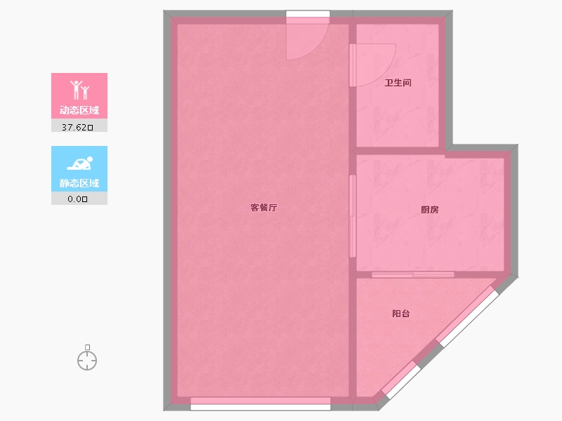 陕西省-西安市-民乐园万达广场-37.10-户型库-动静分区