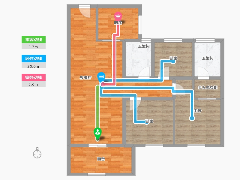 福建省-福州市-新榕金台郡-79.40-户型库-动静线