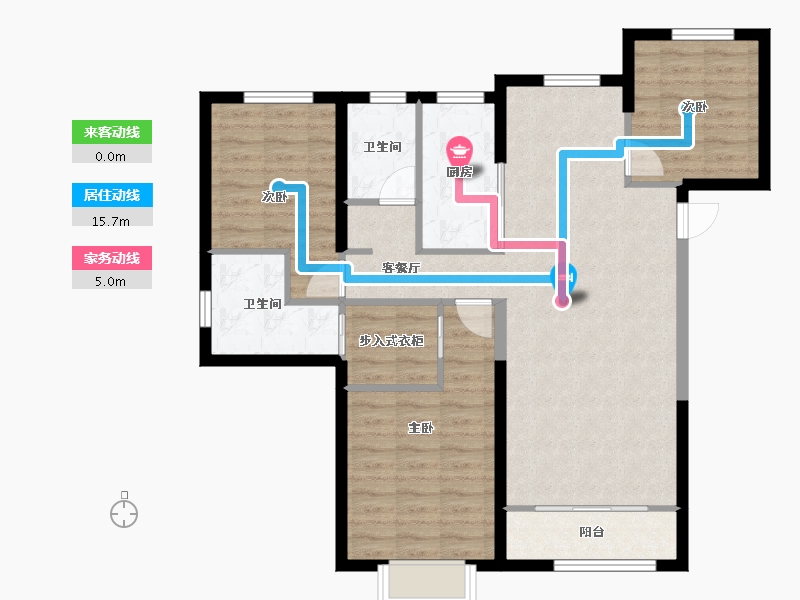 甘肃省-庆阳市-翡翠学府城-92.80-户型库-动静线