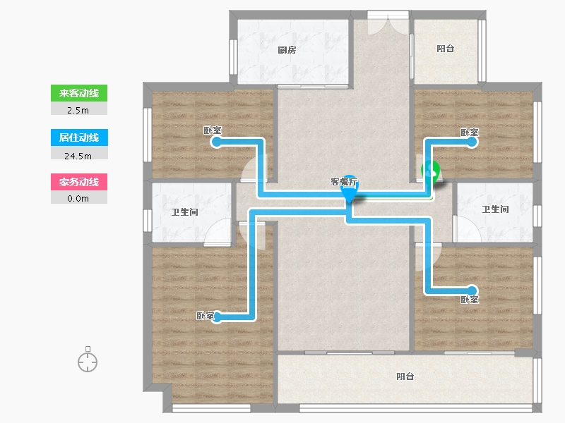 广东省-广州市-中铁建信达花语天宸-114.18-户型库-动静线