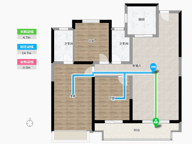 山西省-吕梁市-学府壹號-104.00-户型库-动静线