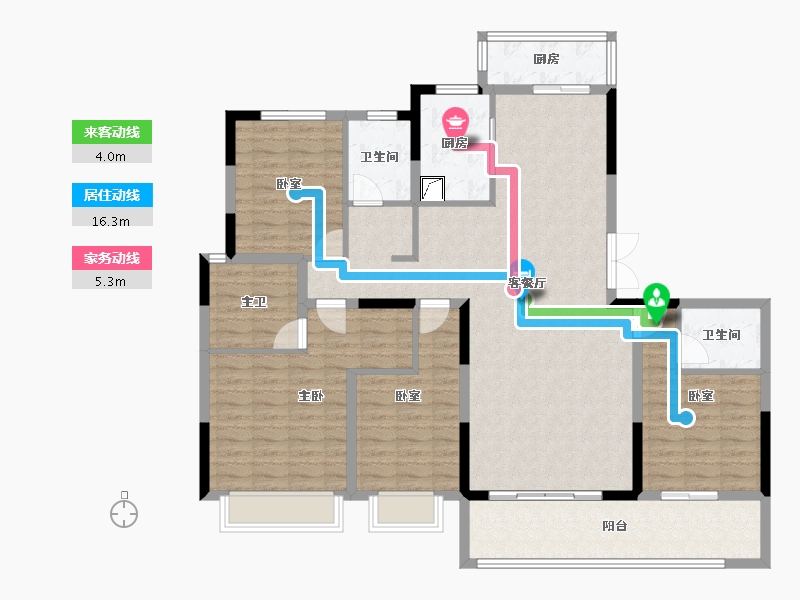 四川省-成都市-中粮保利天府时区-134.83-户型库-动静线