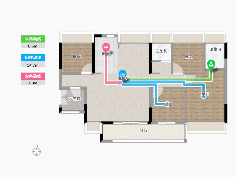 广东省-广州市-中铁建信达花语天宸-109.61-户型库-动静线