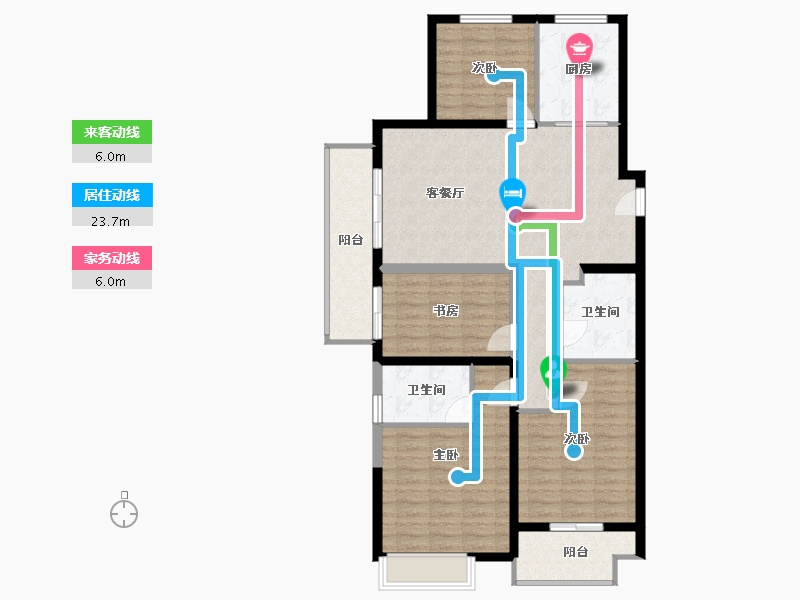 山西省-吕梁市-学府壹號-114.30-户型库-动静线