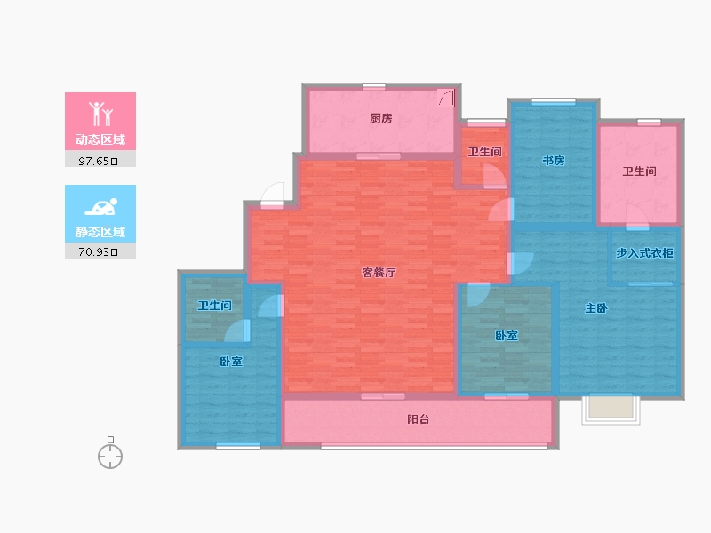 浙江省-绍兴市-君兰锦绣-151.20-户型库-动静分区