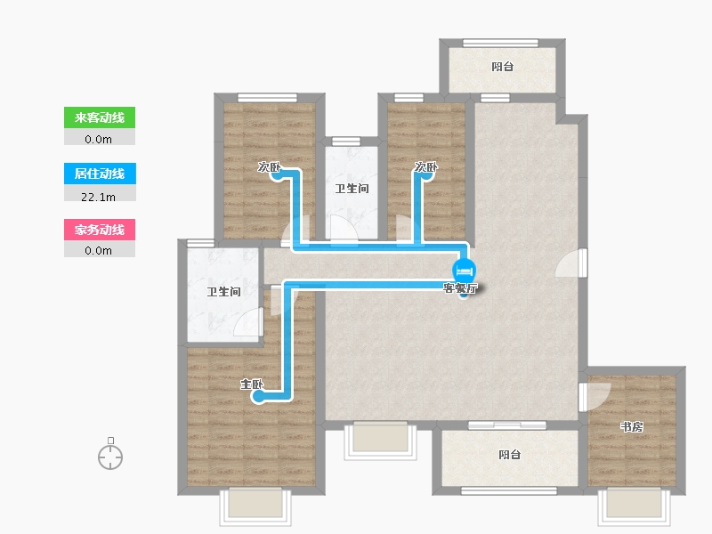 重庆-重庆市-首创禧瑞礼-107.35-户型库-动静线