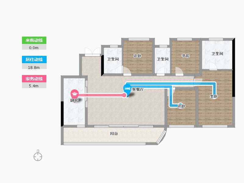 四川省-成都市-香港置地西元-130.91-户型库-动静线