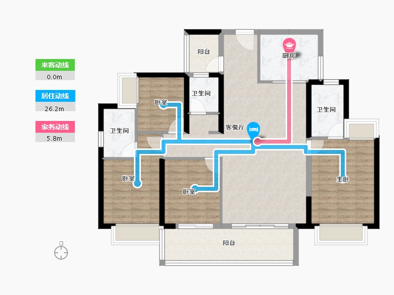 广东省-广州市-万科黄埔新城-114.97-户型库-动静线