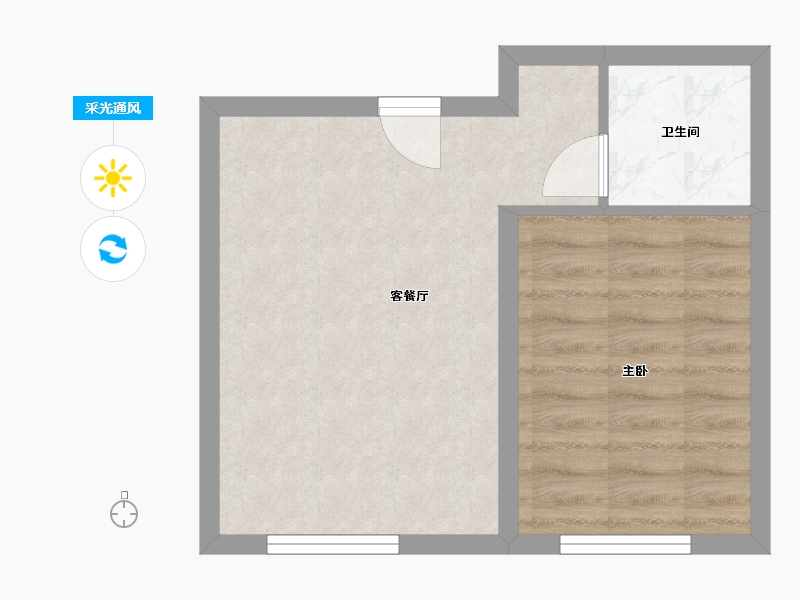 河北省-保定市-二建嘉苑-40.00-户型库-采光通风