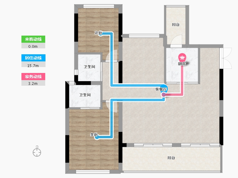 四川省-内江市-隆城誉峰-92.47-户型库-动静线