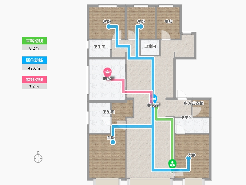 北京-北京市-懋源煜泽台-183.01-户型库-动静线