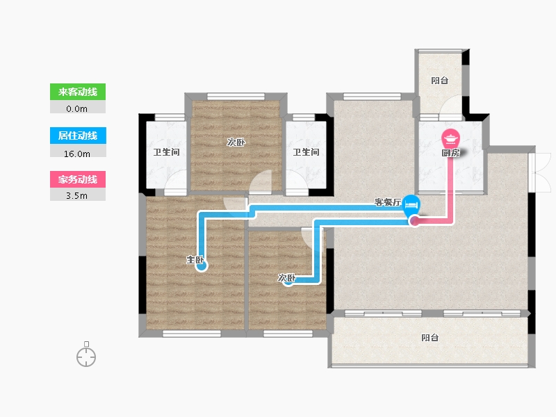 四川省-内江市-隆城誉峰-106.20-户型库-动静线