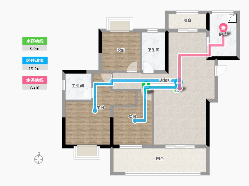 湖北省-宜昌市-城发著山-102.40-户型库-动静线