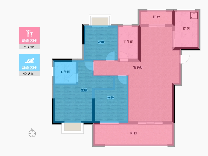 湖北省-宜昌市-城发著山-102.40-户型库-动静分区