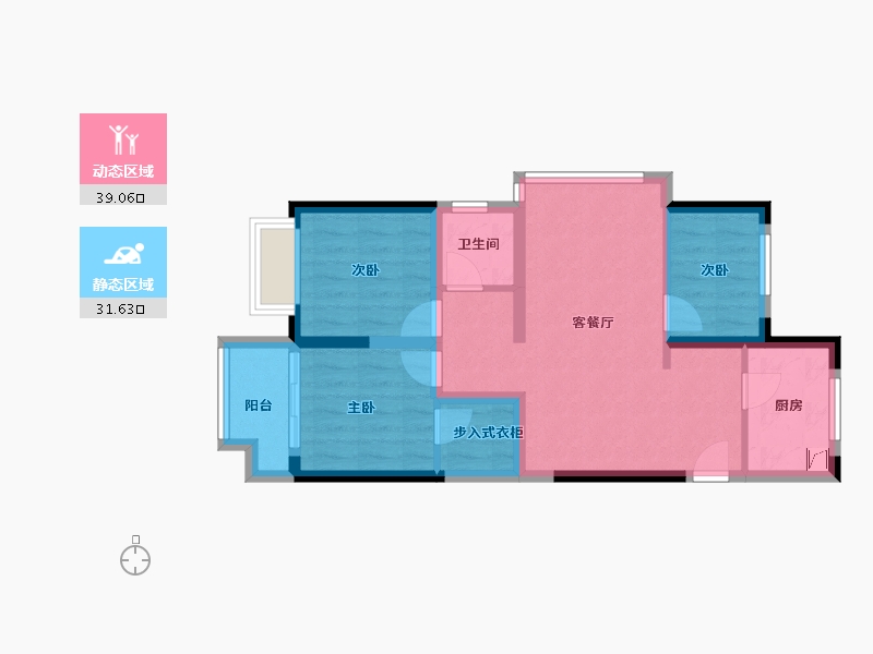 上海-上海市-旭辉·公元-63.00-户型库-动静分区