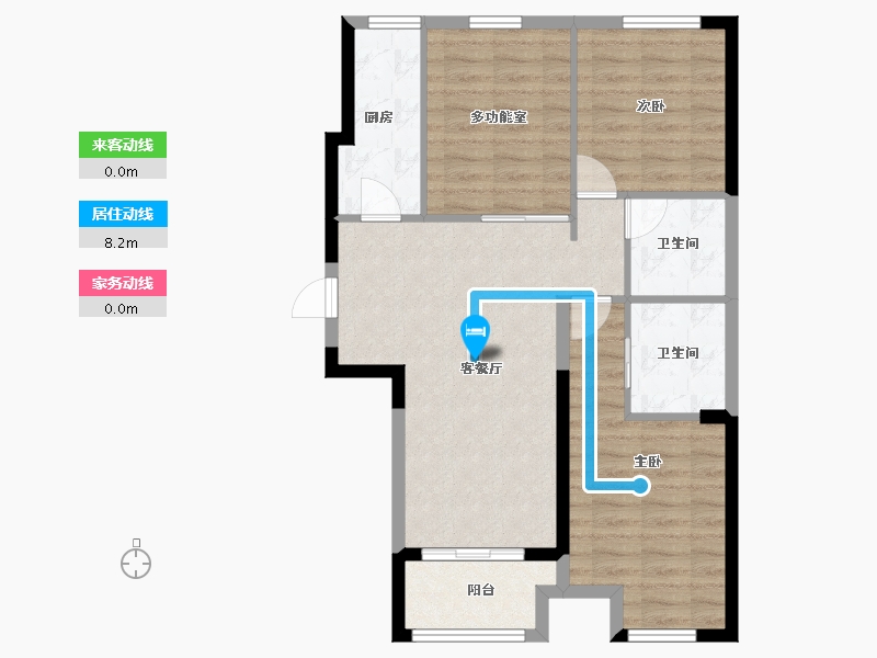 河北省-廊坊市-天佑家园-77.31-户型库-动静线