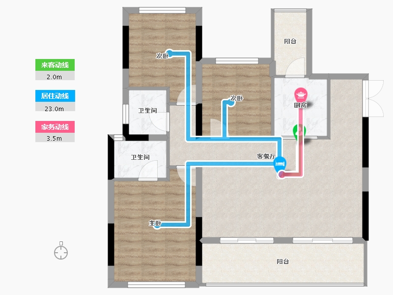 四川省-内江市-隆城誉峰-91.79-户型库-动静线