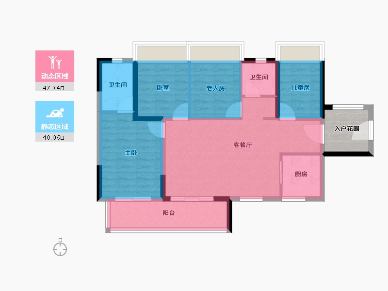 广东省-广州市-保利珑玥公馆-83.08-户型库-动静分区