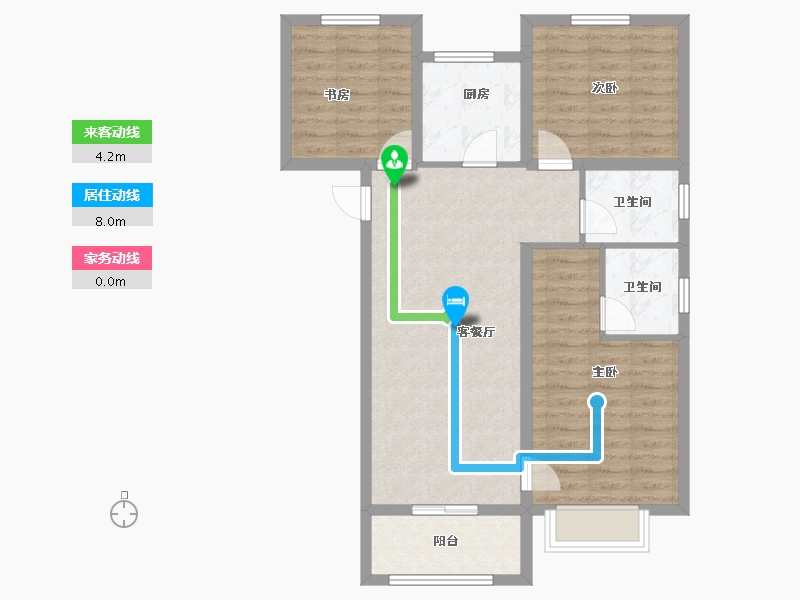 山西省-晋中市-阳光城文澜府-81.50-户型库-动静线