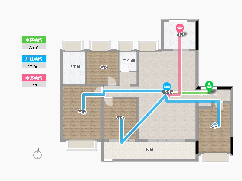 安徽省-合肥市-皖投云锦台-144.00-户型库-动静线