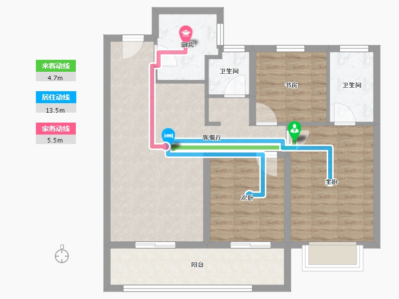 山西省-晋中市-阳光城文澜府-78.11-户型库-动静线