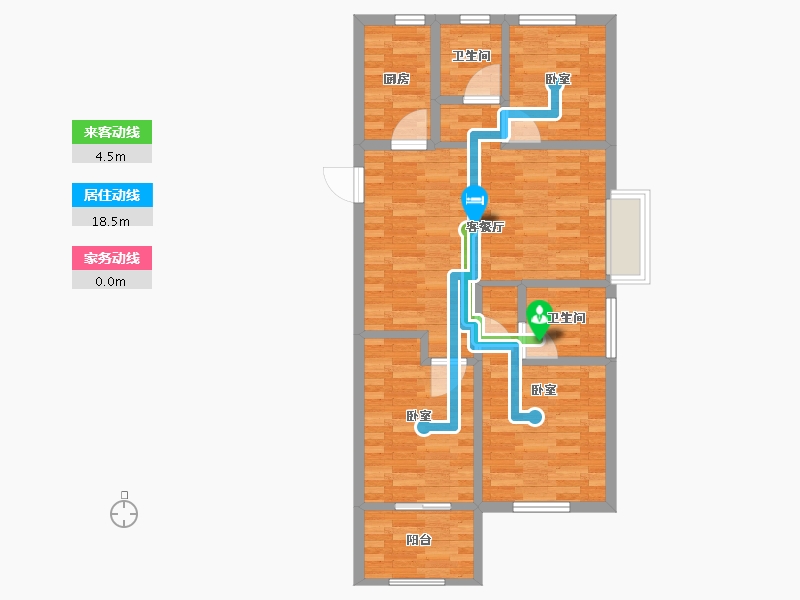 福建省-福州市-新榕金台郡-72.01-户型库-动静线