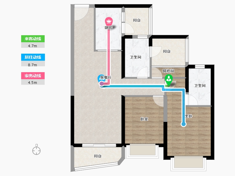 广东省-广州市-广州滨江上都-87.87-户型库-动静线