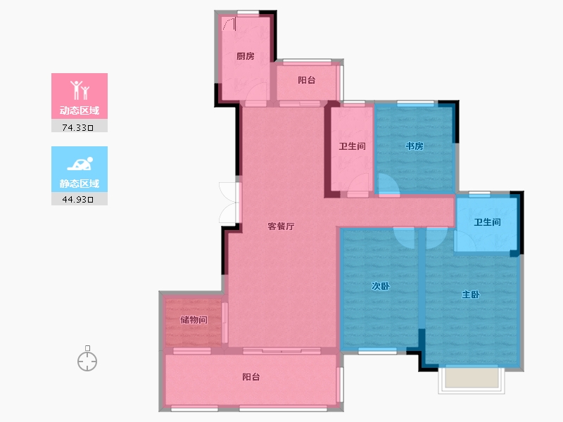 湖北省-随州市-千千水岸-138.00-户型库-动静分区