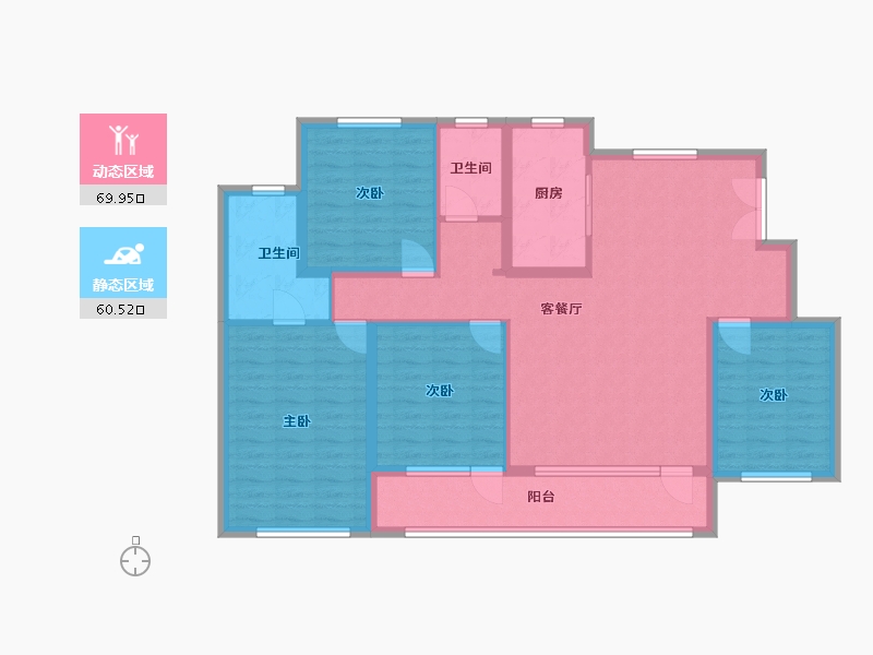 宁夏回族自治区-吴忠市-汇融城-116.98-户型库-动静分区