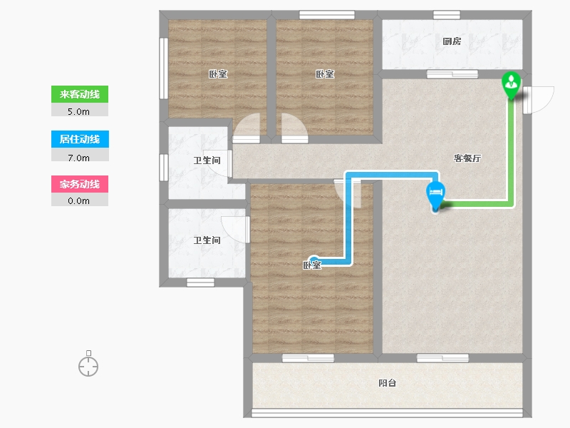 云南省-曲靖市-罗平金花玉湖文旅小镇-99.55-户型库-动静线