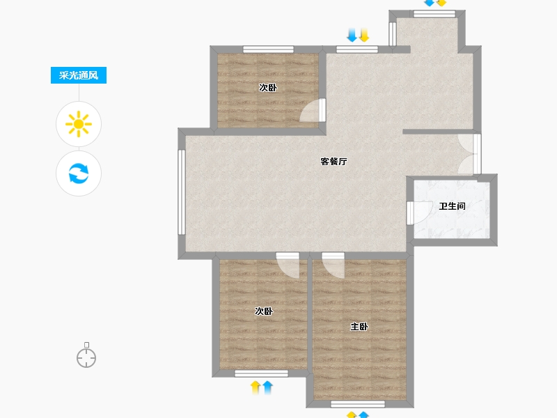 内蒙古自治区-呼伦贝尔市-远津风景鑫园-91.05-户型库-采光通风