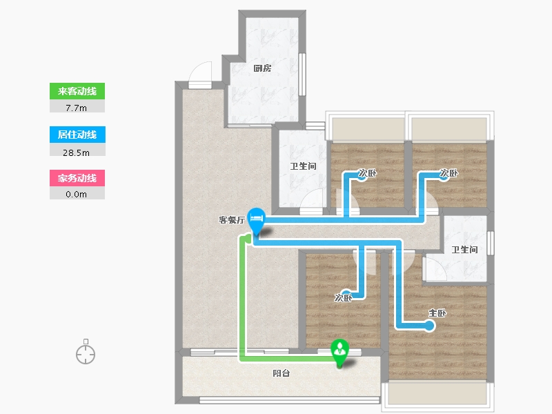 山东省-枣庄市-桂语风和-89.61-户型库-动静线