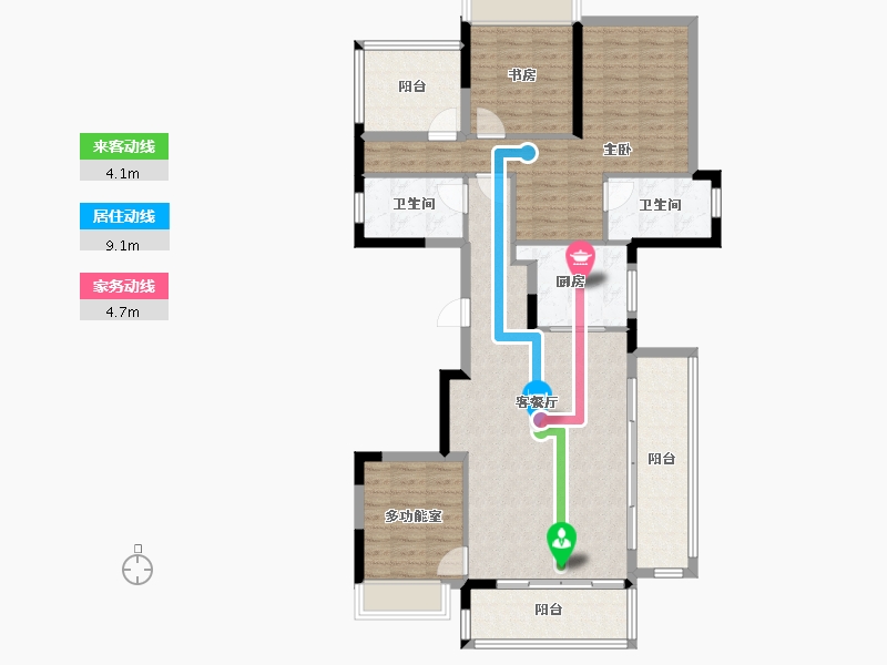 广西壮族自治区-柳州市-静兰湾御湖润府-111.36-户型库-动静线