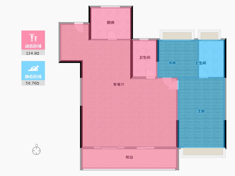 江苏省-南京市-玄武映园-178.00-户型库-动静分区