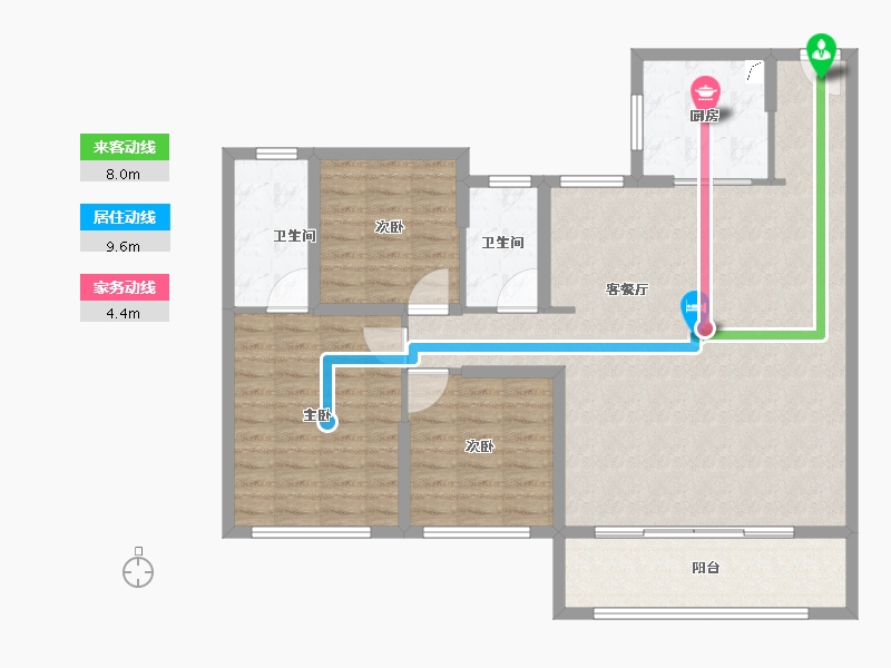 江苏省-南京市-华润置地中心云上润府-112.00-户型库-动静线