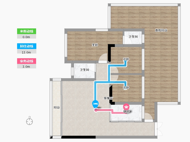 贵州省-黔南布依族苗族自治州-龙城悦玺公馆-102.41-户型库-动静线