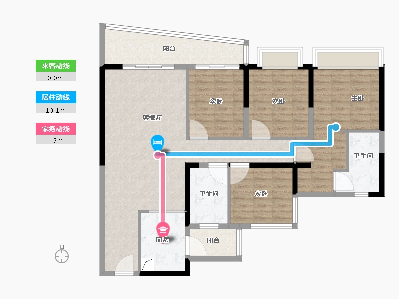 广东省-广州市-广州滨江上都-113.98-户型库-动静线