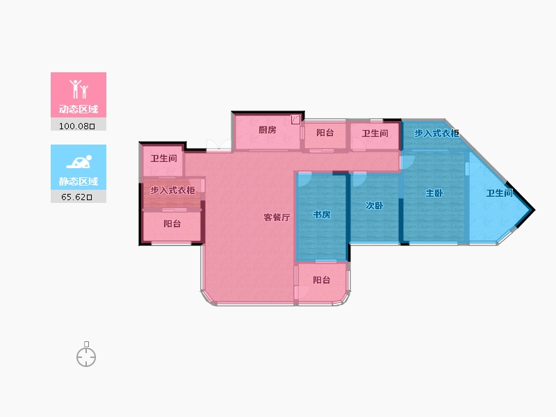 广东省-广州市-广州滨江上都-148.41-户型库-动静分区