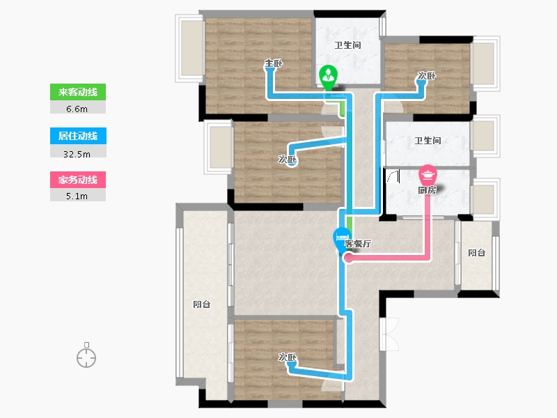 江西省-萍乡市-力高上尚城-109.60-户型库-动静线