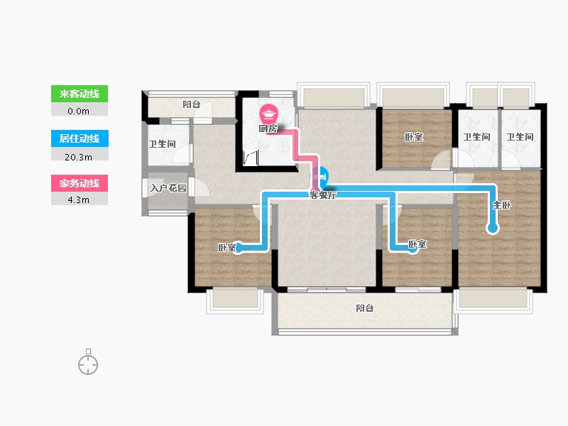 广东省-广州市-万科黄埔新城-114.92-户型库-动静线