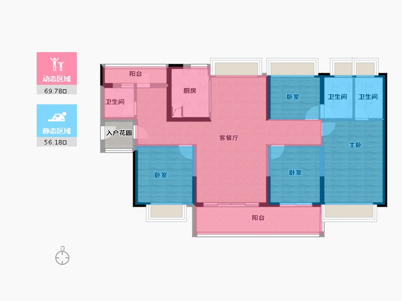 广东省-广州市-万科黄埔新城-114.92-户型库-动静分区