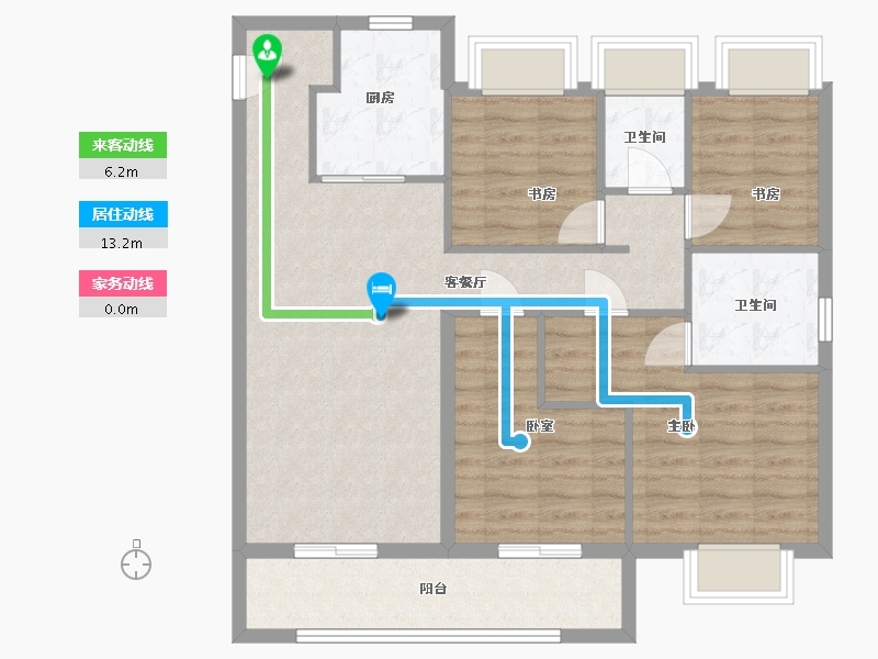 江苏省-苏州市-复游城-101.61-户型库-动静线