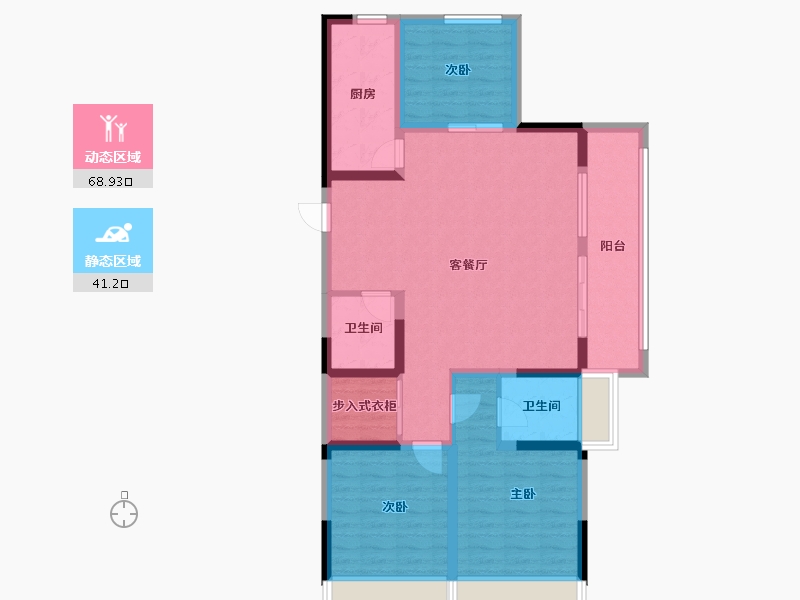 山东省-德州市-新河花园-98.00-户型库-动静分区