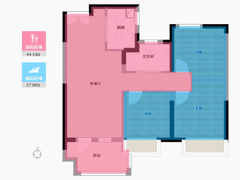 河北省-保定市-中冶未来城-69.00-户型库-动静分区