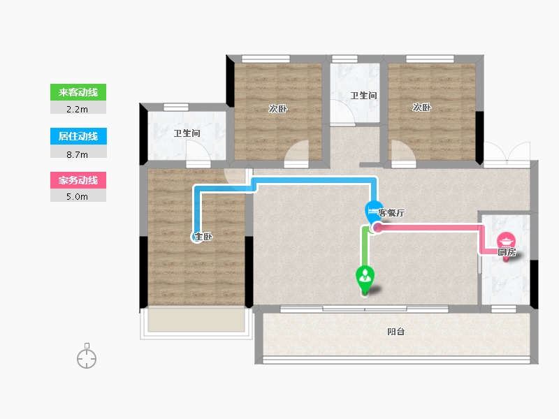 四川省-成都市-明信雲珑府-89.04-户型库-动静线