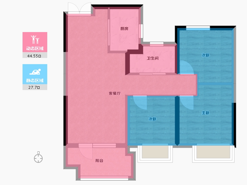 河北省-保定市-中冶未来城-70.00-户型库-动静分区